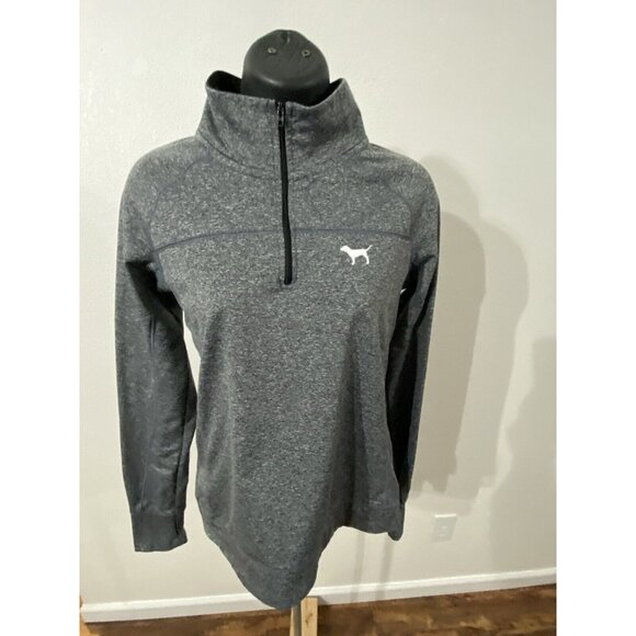 Victoria's Secret Jackets & Blazers - Victoria Secret Pink Women Size S/P Athletic Top 1/4 Zip Thumb Hole High Collar